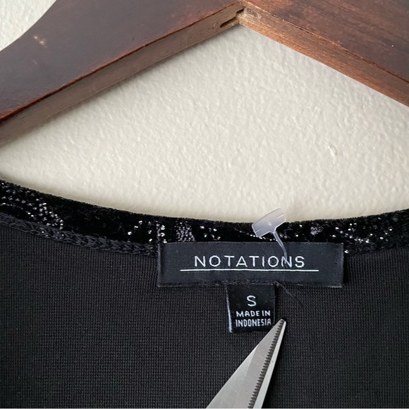 Notations Velvet Wrap Top Women’s S 90s Y2K Whimsigoth - Picture 5 of 5